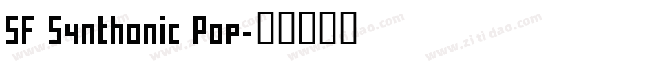SF Synthonic Pop字体转换